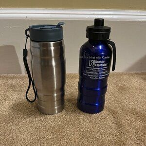 Lot of 2 water bottles